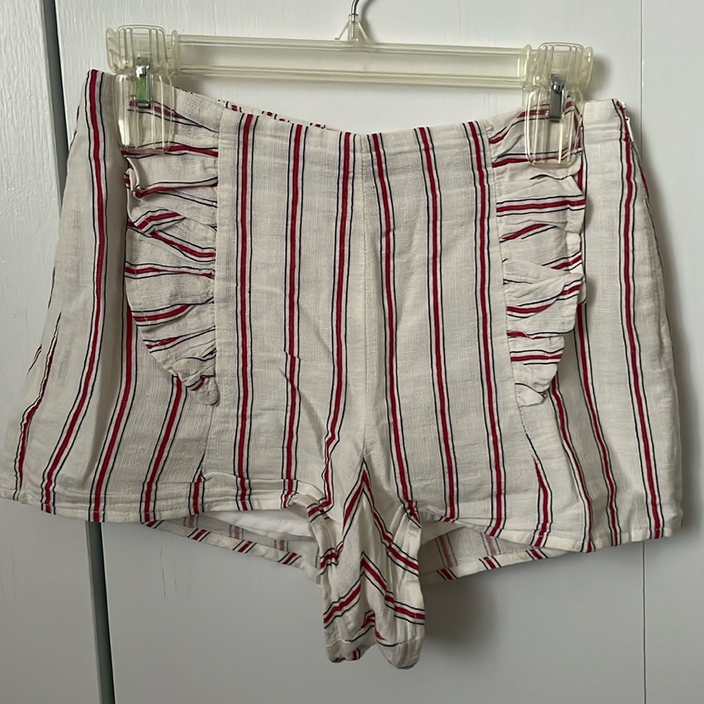 Forever21 High Waist Striped Shorts